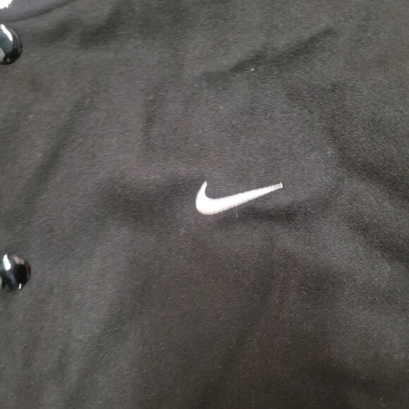 Nike Authentics Varsity Jacket Wool Leather Black Men's Size Large FD7845-010 - Picture 6 of 8